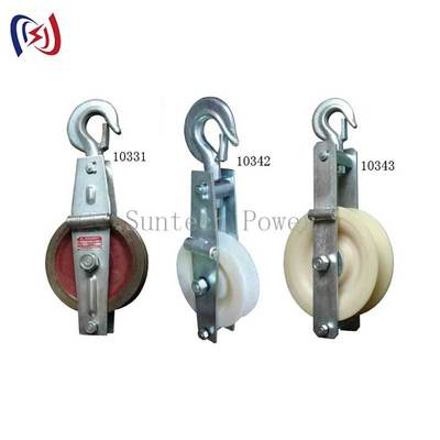 Blocco di posa cavi di messa a terra per impieghi gravosi con carico nominale 5kn-150kn e dimensioni pulegge 660x560x100mm per la costruzione di reti