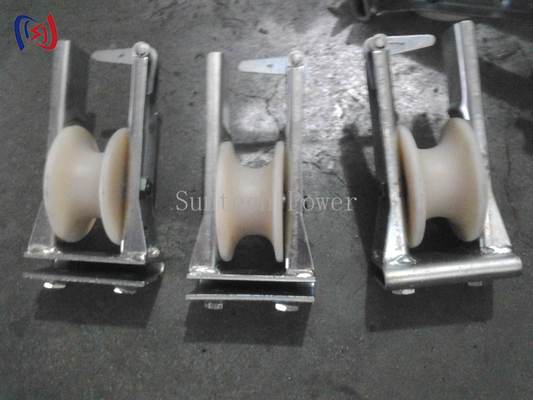 Booster per la posa di conduttori ad alta tensione con puleggia in nylon e dimensioni personalizzate per applicazioni su linee elettriche aeree