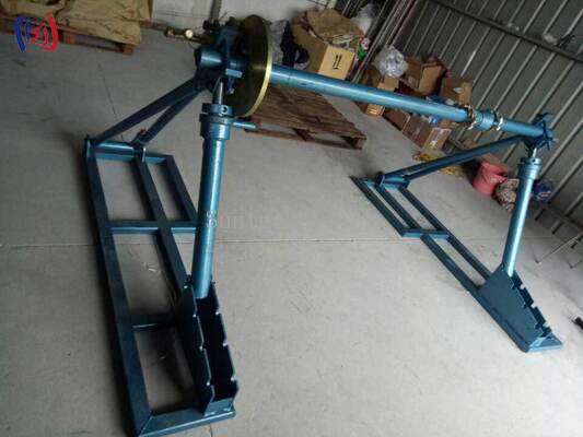 Supporto portatile per bobina cavi staccabile con carico nominale da 30-100KN per un facile trasporto e stoccaggio