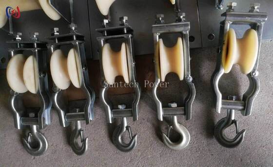 Pulella a doppio uso, da seduta e da sospensione, con carico nominale da 5-20KN e peso leggero da 2,1-3,4KG per l'installazione di linee aeree