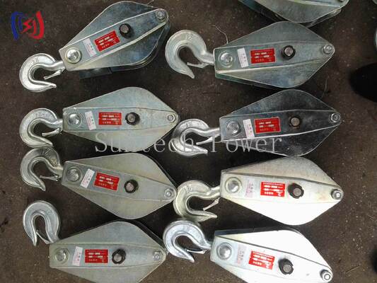 Attrezzatura di sollevamento per carichi pesanti con puleggia in acciaio fuso con carico nominale di 10-200 KN per sollevamento e attrezzatura