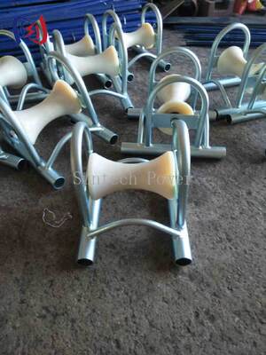 5KN rulli a terra per cavi a carico nominale con supporto in alluminio fuso per installazione sotterranea