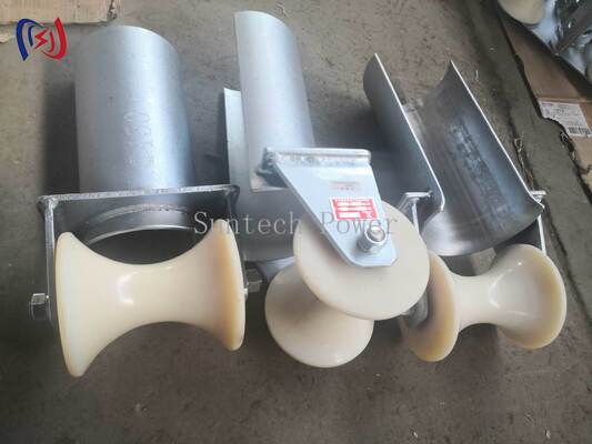 Rulli di protezione dell'ingresso del cavo della serie D con diametro del tubo da 80 a 200 mm per il tiraggio del cavo resistente alla corrosione e a basso attrito