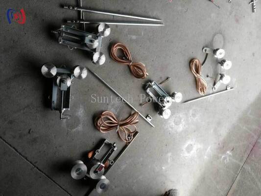 Blocco di messa a terra di corrente massima professionale da 100 A con diametro inferiore di 50 mm e materiale in acciaio fuso per la messa a terra elettrica sicura