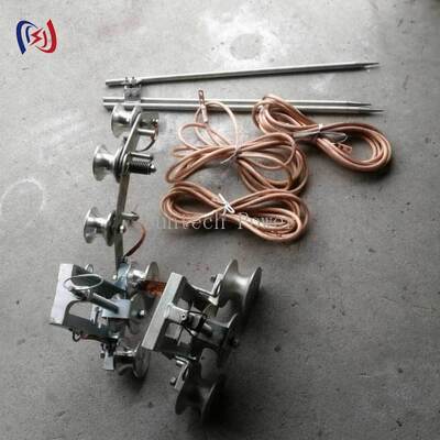 Blocco di messa a terra di corrente massima professionale da 100 A con diametro inferiore di 50 mm e materiale in acciaio fuso per la messa a terra elettrica sicura