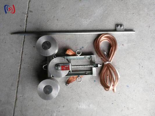 Blocco di messa a terra di corrente massima professionale da 100 A con diametro inferiore di 50 mm e materiale in acciaio fuso per la messa a terra elettrica sicura