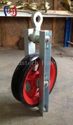 Blocco di rotazione ad alta velocità professionale per cambiamenti di direzione del cavo lisci ed efficienti con fascio a basso attrito e carico nominale di 50KN