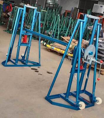 Supporto per bobine di cavi idraulici con carico nominale da 50 a 300KN e diametro da 2400 a 5000 mm per una gestione sicura dei cavi