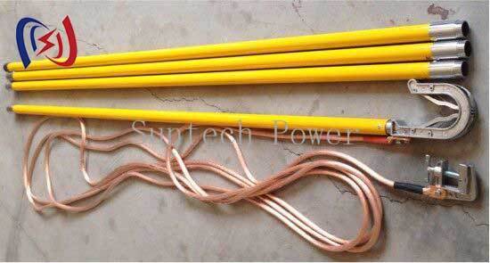 Piombo di messa a terra professionale per tensione 10-500KV con 25-50mm2 di rame e 1000-5500mm di lunghezza totale per messa a terra elettrica sicura