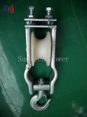 Blocco di stringa per doppio uso con carico nominale da 5 a 20KN e dimensione di fascia da 80x50 mm per l'installazione di linee aeree