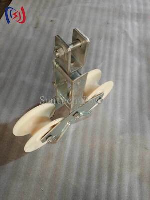 Professional Tandem Sheave Stringing Block for Simultaneous Installation of Multiple Conductors with 25KN Rated Load and Precision-Engineered Sheaves