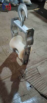 Professional Aerial Cable Stringing Block with 120x130mm Sheave Size and 5KN Rated Load for Overhead Power Line Installation