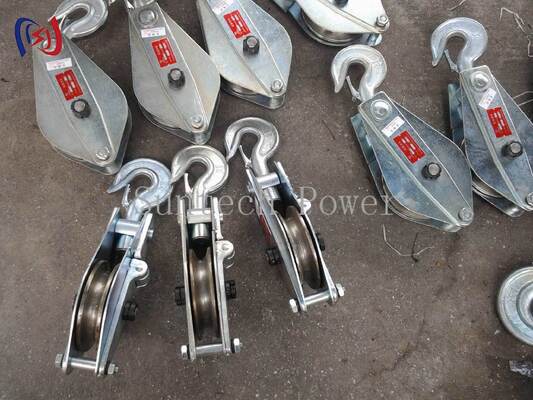 Professional Hoisting Tackle Block and Tackle System for Heavy Duty Lifting with 10-200KN Rated Load in Electrical Construction Projects