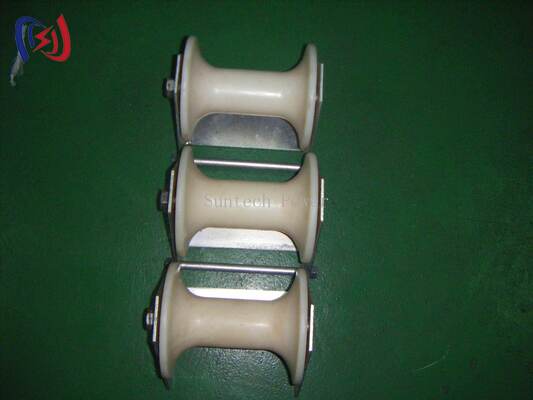 Professionale 10-20KN Cable Pithead Roller a carico nominale per cavi da 80 a 160 mm con design resistente alla corrosione