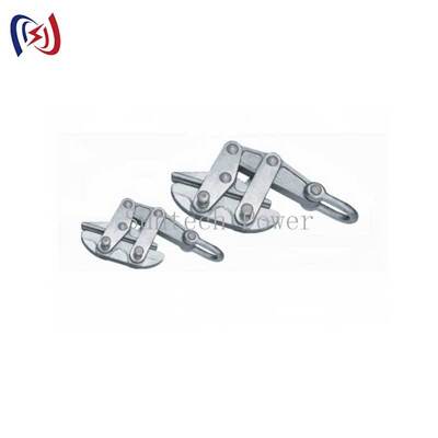 Pinza per fune in acciaio anti-torsione Morsetto con carico nominale di 50-200 KN per tesatura di linee di trasmissione da 11-30 mm