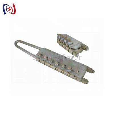 Pinza per fune in acciaio antitorsione a bullone, morsetto 20-100KN per tesatura della linea di trasmissione con diametro di 7-24 mm