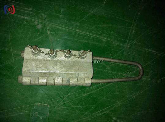 Pinza per fune in acciaio antitorsione a bullone, morsetto 20-100KN per tesatura della linea di trasmissione con diametro di 7-24 mm