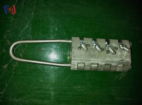 Pinza per fune in acciaio antitorsione a bullone, morsetto 20-100KN per tesatura della linea di trasmissione con diametro di 7-24 mm