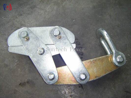 Agganciatore di corda in acciaio anti-torsione Come Along Clamp 50-200KN per 11-30mm Stringing della linea di trasmissione