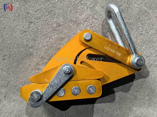 Morsetto in lega di alluminio con carico nominale di 7-80 KN e apertura massima di 14-48 mm per la tesatura della linea di trasmissione