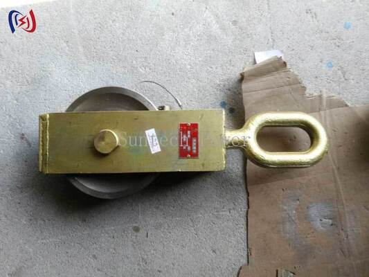Blocco tesatura conduttori con carico nominale di 30-80 KN e diametro della puleggia di 140-180 mm per lavori su linee aeree