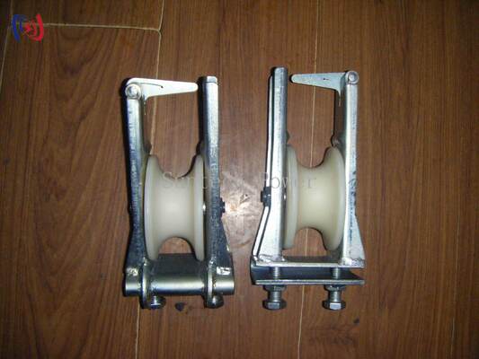 Blocco di stringa a doppia fascia per conduttori da 25 a 400 mm con carico da 5 a 20KN e telaio in acciaio galvanizzato