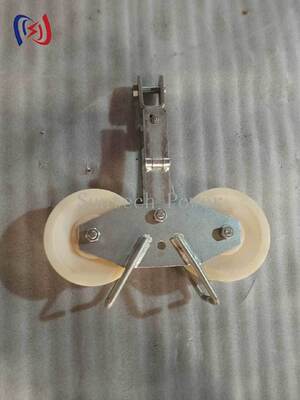 25KN Tandem Sheave Stringing Block per conduttori ACSR di grande sezione LGJ300-500 con design Tandem Sheave