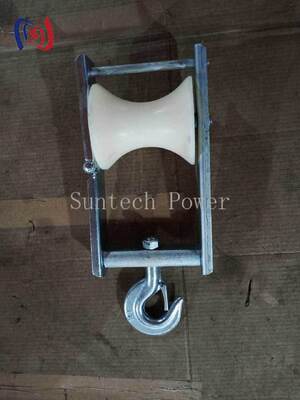 Blocco di stringa del cavo aereo con dimensioni di fascia 120x130 mm e carico nominale di 5KN per conduttore ABC