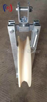 20-50KN OPGW Stringing Block con 660x110mm Nylon Sheave e Straight Through Design per l'installazione di cavi in fibra ottica