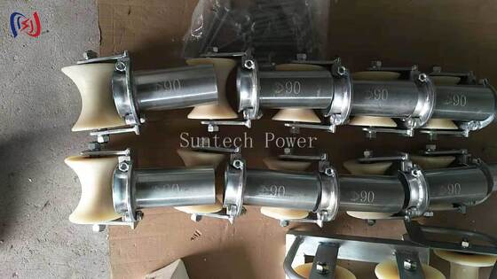Puliera a rulli di cavi resistenti alla corrosione chiudibile da 80-200 mm per la protezione dell'ingresso del tubo
