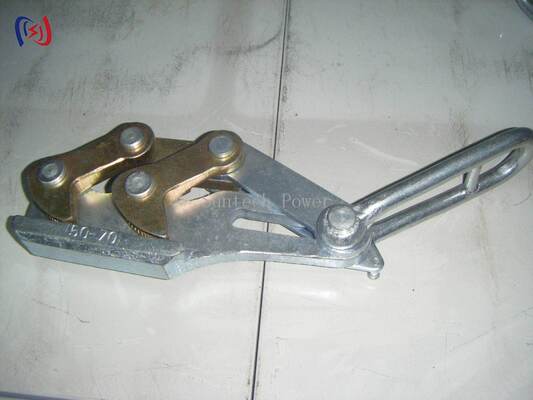 Steel Strand Come Along Clamp with 10-30KN Rated Load and 11-15mm Diameter Dual Cam Wire Gripper