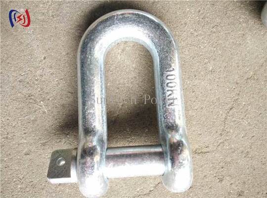 Catene di sollevamento in acciaio in lega con pin lock e galvanizzate a caldo per carico nominale di 300KN