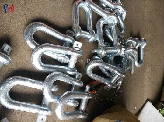 Catene di sollevamento in acciaio in lega con pin lock e galvanizzate a caldo per carico nominale di 300KN