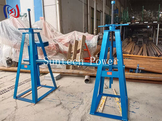 Supporto per bobine semplice per impieghi gravosi con carico nominale da 10-50KN e regolazione dell'altezza da 450-1300mm per bobine di cavi