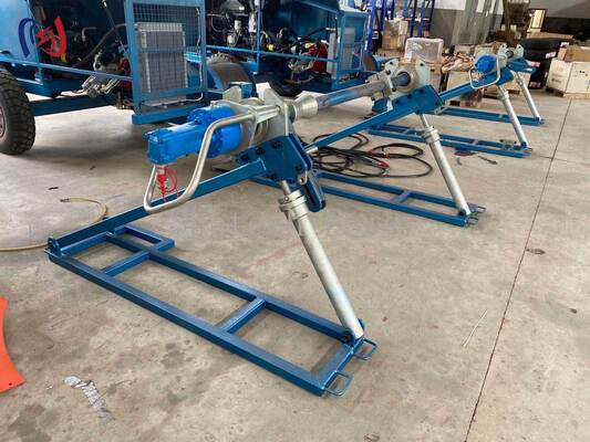 Supporto per bobina di conduttore per linea aerea 5000-7000kg 45rpm Supporto per tamburo conduttore