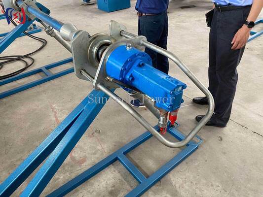 Supporto per bobina di conduttore per linea aerea 5000-7000kg 45rpm Supporto per tamburo conduttore