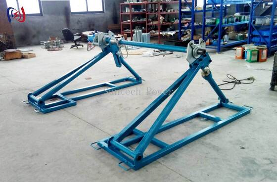 Supporto per bobina di conduttore per linea aerea 5000-7000kg 45rpm Supporto per tamburo conduttore
