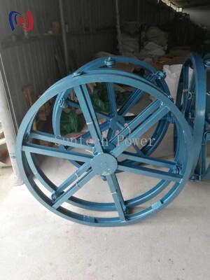 Supporto per bobina cavi verticale 10-70KN 500-1500mm Supporto per tamburo conduttore Salvaspazio