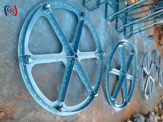 Supporto per bobina cavi verticale 10-70KN 500-1500mm Supporto per tamburo conduttore Salvaspazio
