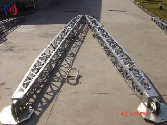 Pallone a griglia modulare a forma di A con rivestimento resistente alla corrosione per l'erezione di torri da 8 a 28 metri
