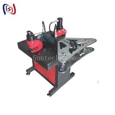 220V Macchina per barre colletrici idraulica a quattro funzioni con forza di piegatura di 270KN per taglio, punzonatura e piegatura