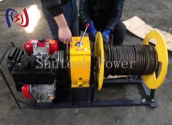 Argano per tirare cavi 3-5T Motore a benzina per posa di cavi elettrici sotterranei