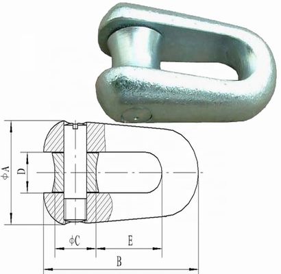 L'anti connettore rigido del cavo metallico di torsione 250KN ha riparato i giunti per Wire pilota