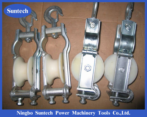 Seduta a doppio uso e tipo d'attaccatura conduttore Pulley Stringing Block del cavo metallico