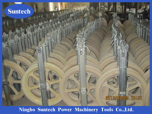 blocchetti ad alta resistenza di Cable Stringing Pulley del conduttore di 400x80mm