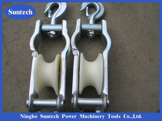 La ruota di nylon Crossarm ha montato il conduttore Pulley Stringing Block
