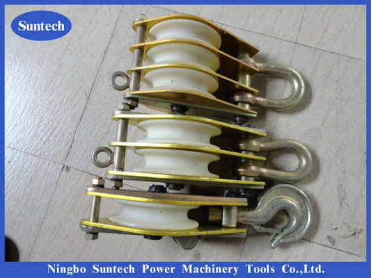 Blocco di sollevamento di sollevamento di nylon 3 Ton Cable Pulling Pulley