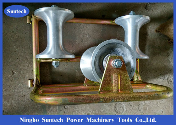 Piccolo rullo galvanizzato resistente 10KN del cavo dell'angolo triplo