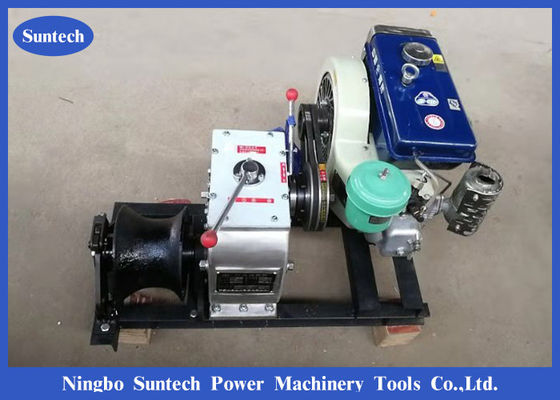 Verricello a motore del motore azionato a cinghia di 5 Ton Cable Winch Puller Diesel