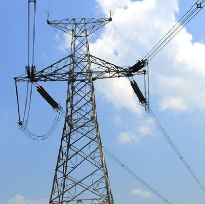Linea di trasmissione elettrica d'acciaio di angolo di alta tensione torre JIS H8641